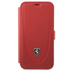 Ferrari FEOGOFLBKP12LRE iPhone 12 Pro Max 6,7" czerwony|red book Off Track Perforated цена и информация | Чехлы для телефонов | kaup24.ee