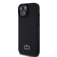 Lacoste Iconic Petit Pique Woven Logo MagSafe Case for iPhone 15 Pro Black цена и информация | Чехлы для телефонов | kaup24.ee
