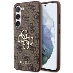 Guess GUHCS23FE4GMGBR S23 FE S711 brązowy|brown hardcase 4G Big Metal Logo цена и информация | Чехлы для телефонов | kaup24.ee