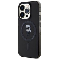 Karl Lagerfeld KLHMP14LHFCKNOK iPhone 14 Pro 6.1" czarny|black hardcase IML Ikonik MagSafe цена и информация | Чехлы для телефонов | kaup24.ee