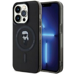 Karl Lagerfeld KLHMP14LHFCKNOK iPhone 14 Pro 6.1" czarny|black hardcase IML Ikonik MagSafe цена и информация | Чехлы для телефонов | kaup24.ee