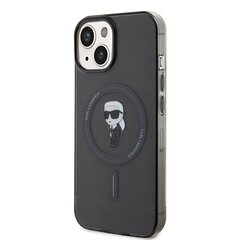 Karl Lagerfeld KLHMP14SHFCKNOK iPhone 14 | 15 | 13 6.1" czarny|black hardcase IML Ikonik MagSafe цена и информация | Чехлы для телефонов | kaup24.ee