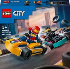 60400 Картинг и гонщики LEGO® City цена и информация | Конструкторы и кубики | kaup24.ee