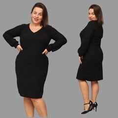 Платье размера плюс для женщин Esta, черное цена и информация | Платья | kaup24.ee