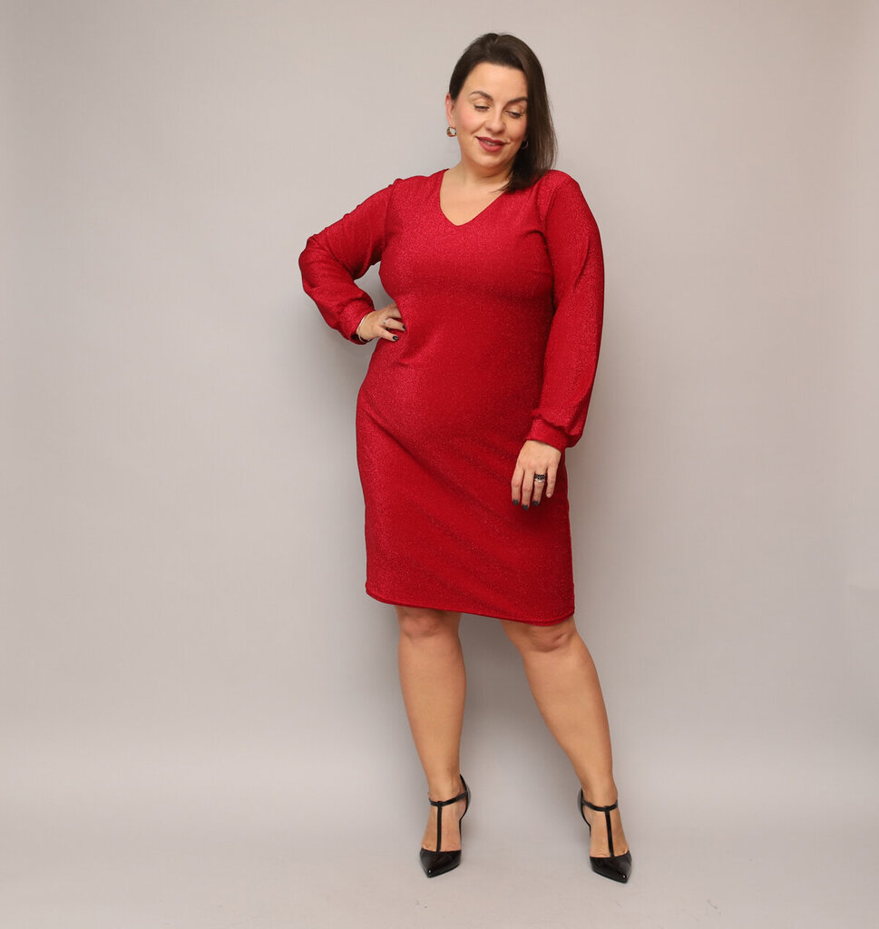 Naiste kleit Esta, punane hind ja info | Kleidid | kaup24.ee