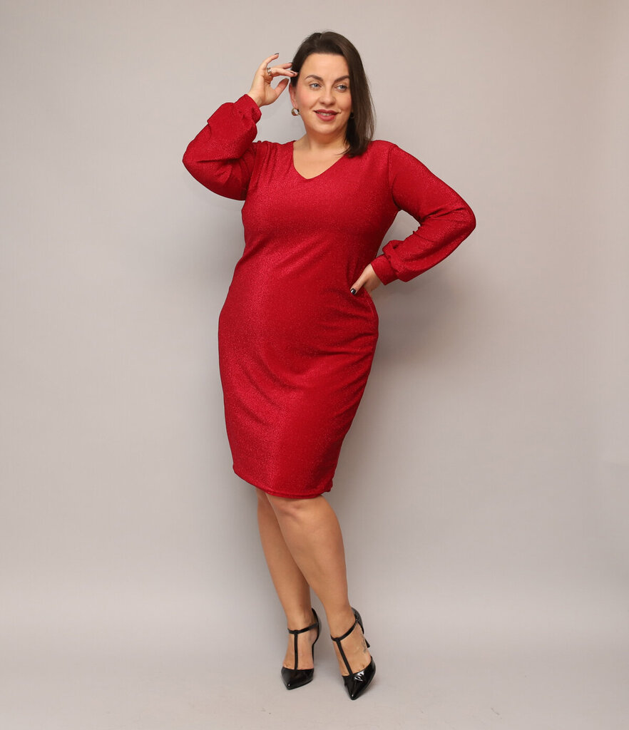 Naiste kleit Esta, punane hind ja info | Kleidid | kaup24.ee