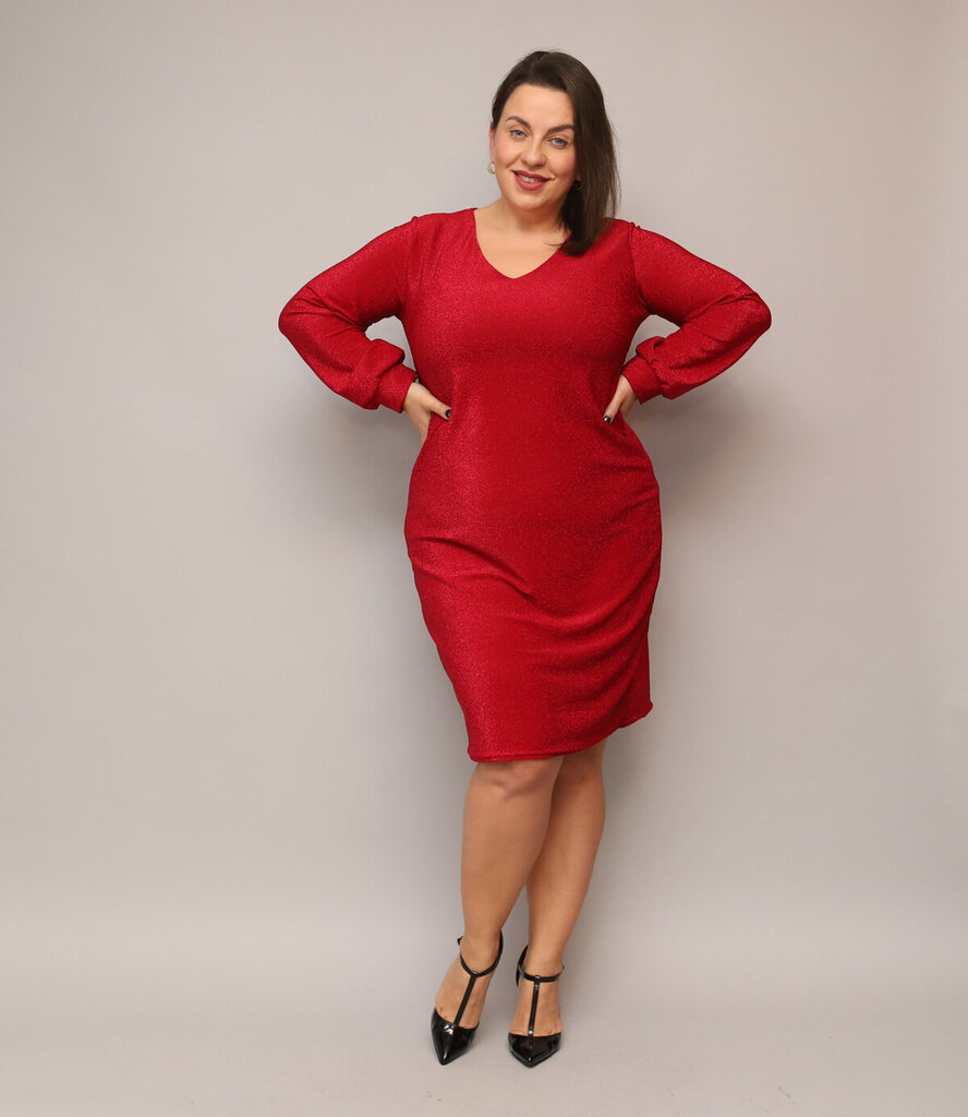 Naiste kleit Esta, punane цена и информация | Kleidid | kaup24.ee