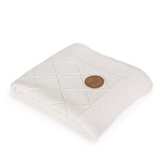 Вязаное одеяло плед в подарочной коробке Ceba Beba Rice stitch cream, 90х90 см  цена и информация | Покрывала, пледы | kaup24.ee