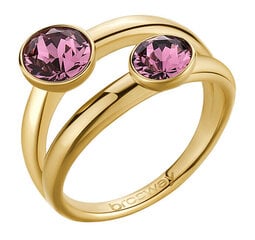 Brosway Эффектное позолоченное кольцо с кристаллами Affinity BFF175 цена и информация | Кольцо | kaup24.ee