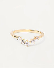 PDPAOLA Очаровательное позолоченное кольцо с цирконами CIEL Gold AN01-823 цена и информация | Кольца | kaup24.ee