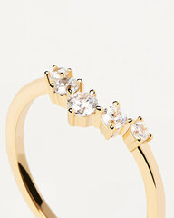PDPAOLA Очаровательное позолоченное кольцо с цирконами CIEL Gold AN01-823 цена и информация | Кольцо | kaup24.ee