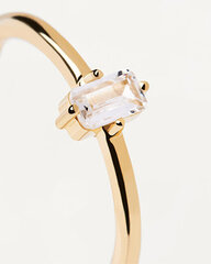 PDPAOLA Элегантное позолоченное кольцо с прозрачным цирконом MIA Gold AN01-806 цена и информация | Кольца | kaup24.ee