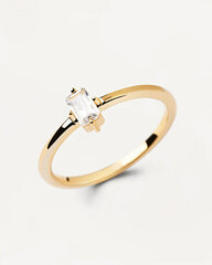 PDPAOLA Элегантное позолоченное кольцо с прозрачным цирконом MIA Gold AN01-806 цена и информация | Кольцо | kaup24.ee
