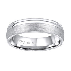 Silvego Обручальное серебряное кольцо Amora для мужчин и женщин QRALP130M цена и информация | Кольцо | kaup24.ee