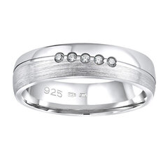 Silvego Обручальное серебряное кольцо Presley для женщин QRZLP012W цена и информация | Кольцо | kaup24.ee