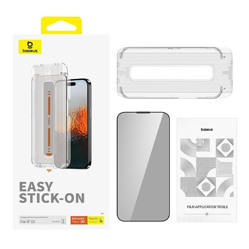 Baseus Sapphire Privacy Protection Tempered Glass hind ja info | Ekraani kaitsekiled | kaup24.ee