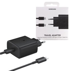 Samsung EP-TA845XBEGCN Quick Charger USB-C 45 Вт + кабель USB-C цена и информация | Зарядные устройства для телефонов | kaup24.ee