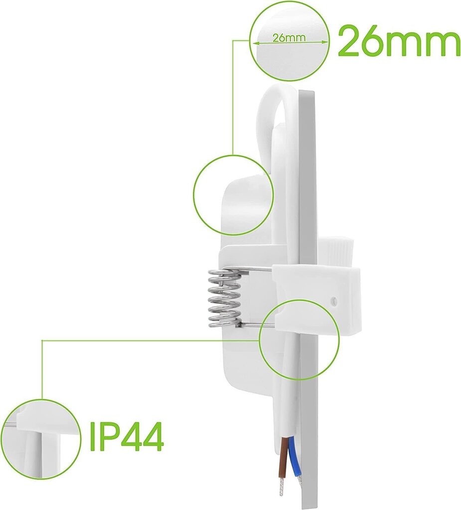 LED süvistatavad valgustid Lumare, 6tk, 6W, 230V, 400LM, valge hind ja info | Süvistatavad ja LED valgustid | kaup24.ee