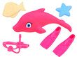 Nukk koos delfiinide ja tarvikutega Anlily, 30 cm hind ja info | Tüdrukute mänguasjad | kaup24.ee