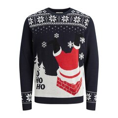 Свитер для мужчин Jack & Jones Santa, тёмно-синий цена и информация | свитер e193 - черный | kaup24.ee