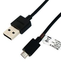 Sony EC802 Original Micro USB, must hind ja info | Mobiiltelefonide kaablid | kaup24.ee