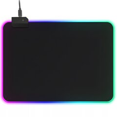 Коврик для мыши со светодиодной подсветкой RGB, 25 х 35 см цена и информация | Мыши | kaup24.ee