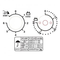 Laadija-starter akule 12/24V 480A 1000Ah hind ja info | Auto akulaadijad | kaup24.ee