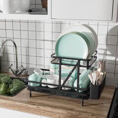 2-ступенчатая сушилка для посуды, 49-56 х 31 х 17,5 см цена и информация | Столовые и кухонные приборы | kaup24.ee