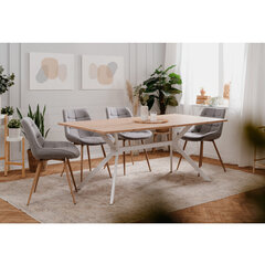 Стол Aatrium Onex, 90x180x75 см, коричневый/белый цена и информация | Кухонные и обеденные столы | kaup24.ee