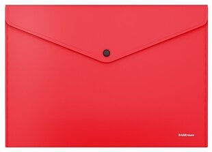 Klambriga plastümbrik Fizzy Classic ErichKrause, A4, 180 mkr, läbipaistmatu, punane sp. hind ja info | Kirjatarbed | kaup24.ee