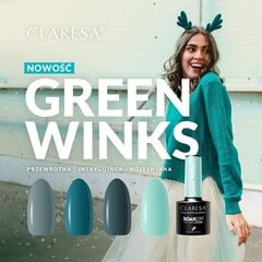 Стойкий гибридный гель лак для ногтей CLARESA GREEN WINKS 1, 5 г цена и информация | Лаки для ногтей, укрепители для ногтей | kaup24.ee