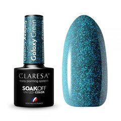 Стойкий гибридный гель лак для ногтей CLARESA Galaxy Green, 5 г цена и информация | Лаки для ногтей, укрепители для ногтей | kaup24.ee