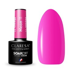 Claresa стойкий гибридный гель лак для ногтей Neon 11, 5 г цена и информация | Лаки для ногтей, укрепители для ногтей | kaup24.ee