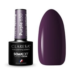 Kauapüsiv hübriidküünelakk Claresa, Purple 630, 5 g hind ja info | Küünelakid, küünetugevdajad | kaup24.ee