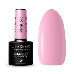 Стойкий гибридный гель лак для ногтей CLARESA PINK 513, 5 г цена и информация | Лаки для ногтей, укрепители для ногтей | kaup24.ee