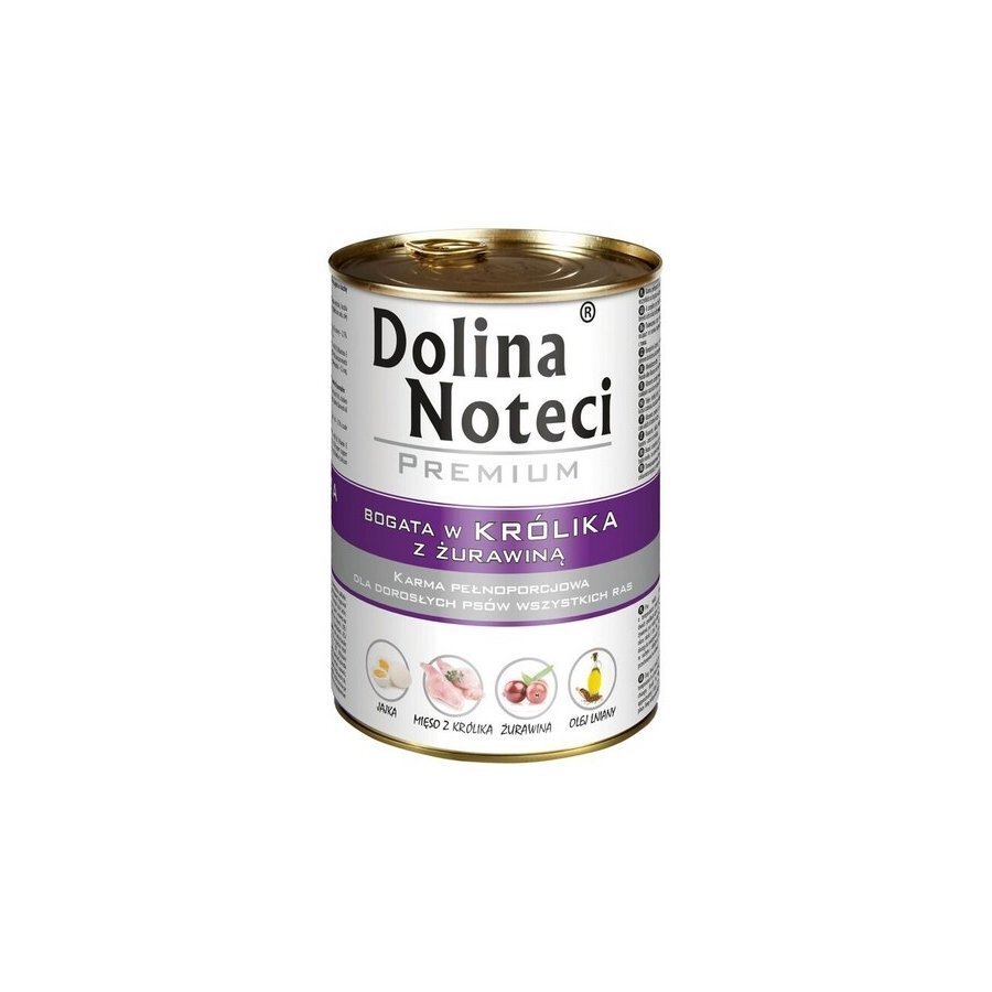 Dolina Noteci Premium küüliku ja jõhvikaga, 400 g hind ja info | Konservid koertele | kaup24.ee