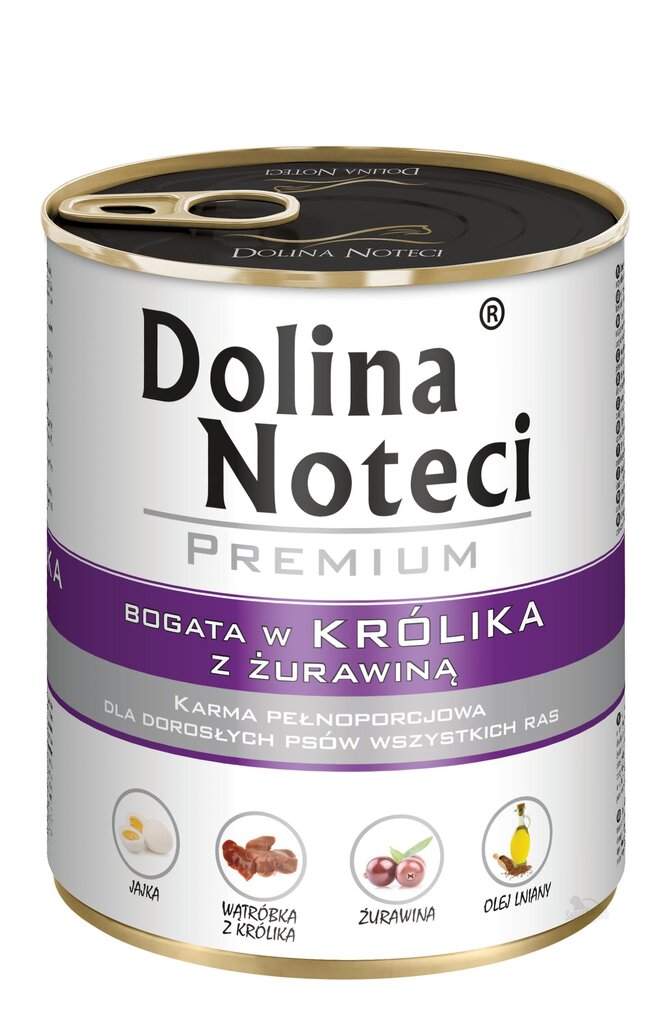 Dolina Noteci Premium küüliku ja jõhvikaga, 400 g цена и информация | Konservid koertele | kaup24.ee