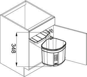 Prügikast Franke Sorter, Mini, 17,5 l hind ja info | Prügikastid | kaup24.ee