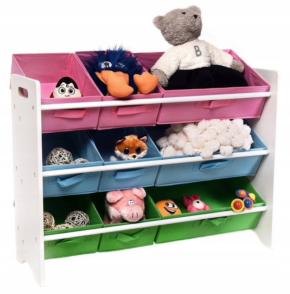 Laste mänguasjariiul - organiseeritud, värviline цена и информация | Lastetoa riiulid | kaup24.ee
