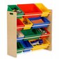 Suured riiulid värviliste konteineritega hind ja info | Lastetoa riiulid | kaup24.ee