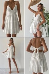 Платье для женщин 00313-1 Белый цена и информация | Платья | kaup24.ee