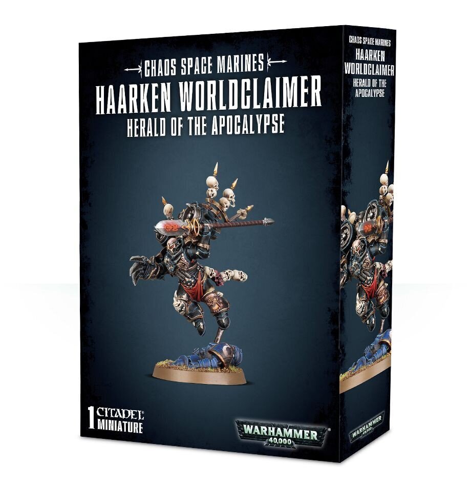 Kokkupandud figuur Warhammer 40k Chaos Space Marines Haarken Worldclaimer hind ja info | Klotsid ja konstruktorid | kaup24.ee