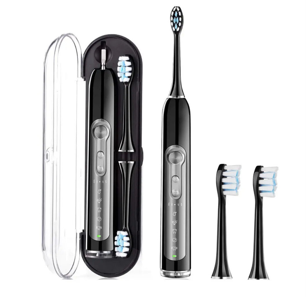Induktsioonlaadimisega elektriline hambahari ja 2 tk 3d DuPont hambaharjapead LIVMAN FL-A21 hind ja info | Elektrilised hambaharjad | kaup24.ee