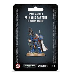 Kokkupandud figuur Warhammer 40k kosmosejalaväelased Primarise kapten koos Phobose soomukiga цена и информация | Конструкторы и кубики | kaup24.ee