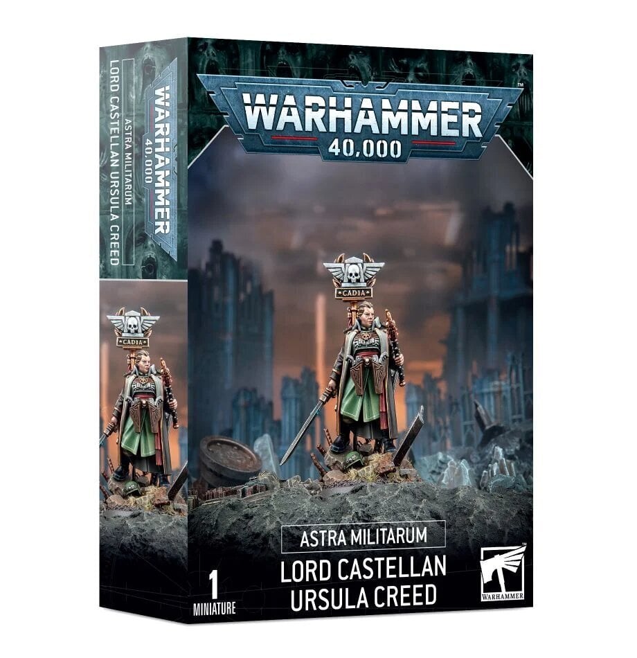 Kokkupandud figuur Warhammer 40K Astra Militarum Lord Castilian Ursula Creed цена и информация | Klotsid ja konstruktorid | kaup24.ee