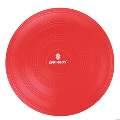 Балансировочный диск Springos Pro, с насосом, красный цена и информация | Балансировочные подушки | kaup24.ee