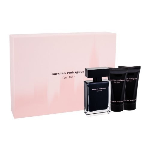 Komplekt Narciso Rodriguez For Her: EDT naistele 50 ml + ihupiim 50 ml + dušigeel 50 ml hind ja info | Naiste parfüümid | kaup24.ee