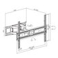 Maclean MC-710N 37-80" hind ja info | Teleri seinakinnitused ja hoidjad | kaup24.ee