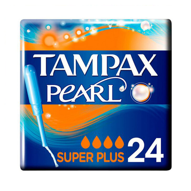 Tampoonid Pearl Super Plus Tampax, 24 tk hind ja info | Tampoonid, hügieenisidemed, menstruaalanumad | kaup24.ee