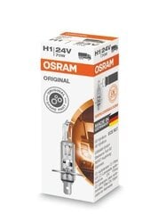 Автомобильная лампочка Osram Original H1, 24В, 1 шт. цена и информация | Автомобильная ксеноновая лампа D2R 6000К (Китай) | kaup24.ee